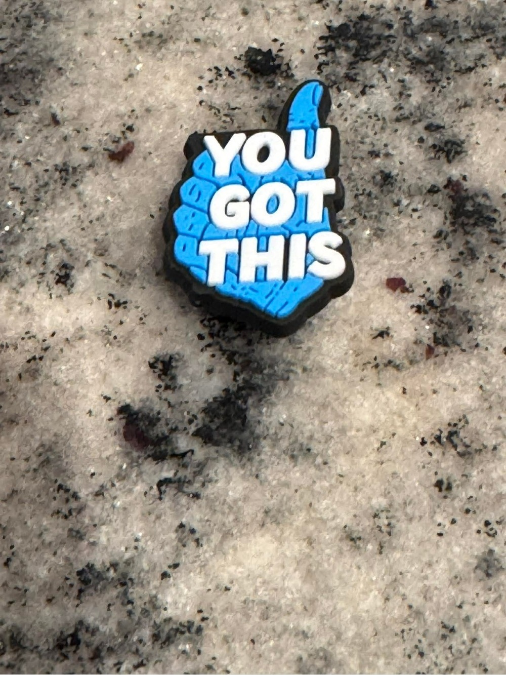 CROCS Jibbitz Charm "You Got This" - Blue & White